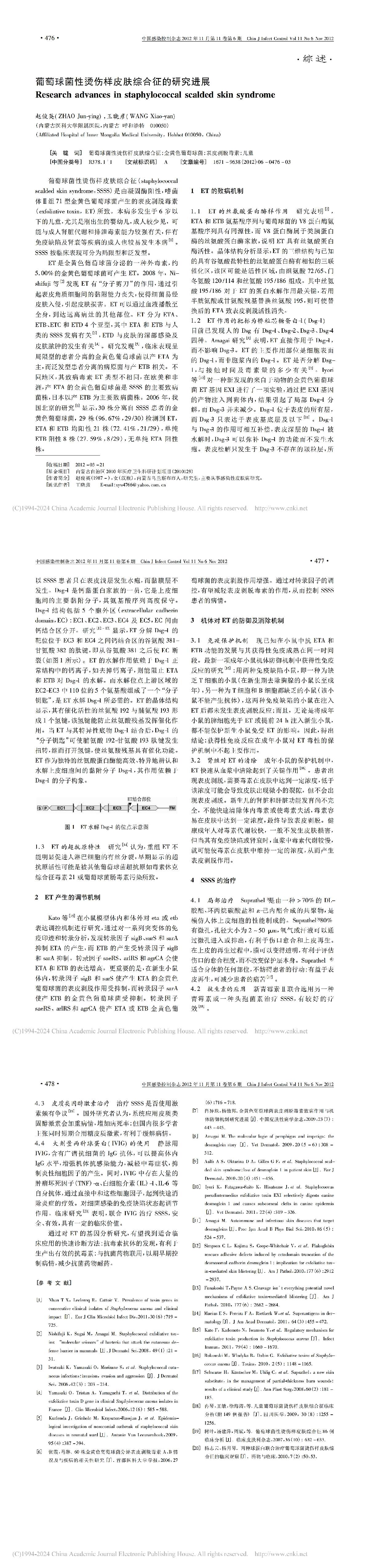 葡萄球菌性烫伤样皮肤综合征的研究进展